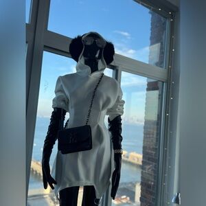 Sexy Hooded Casual Slim Irregular Sweater Dress Long Sleeved Ladies Slim Dresses